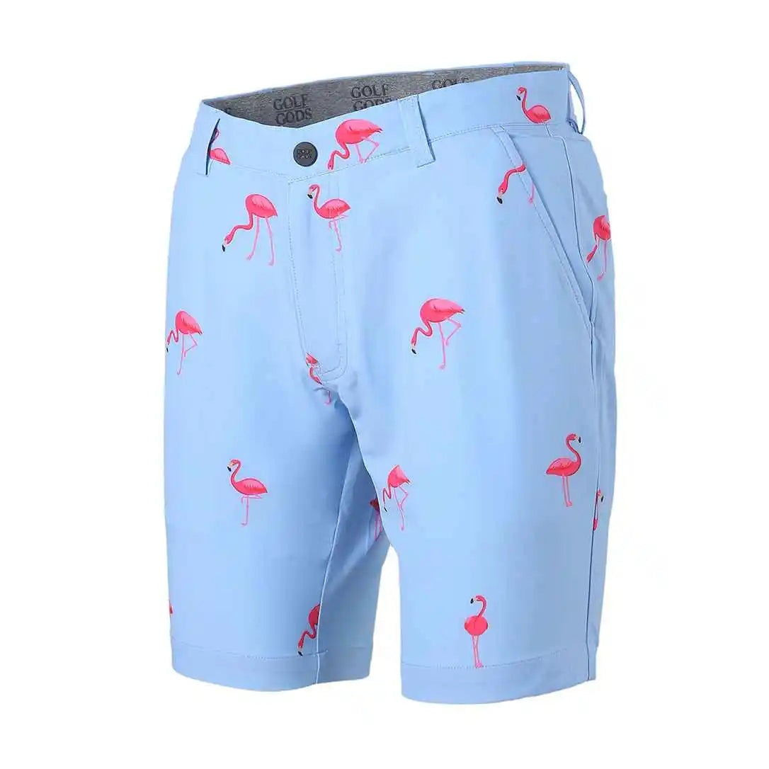 GOLF GODS - GOLF GODS Men's Flamingo Soft Feel Golf Shorts - The Agora Bangkok